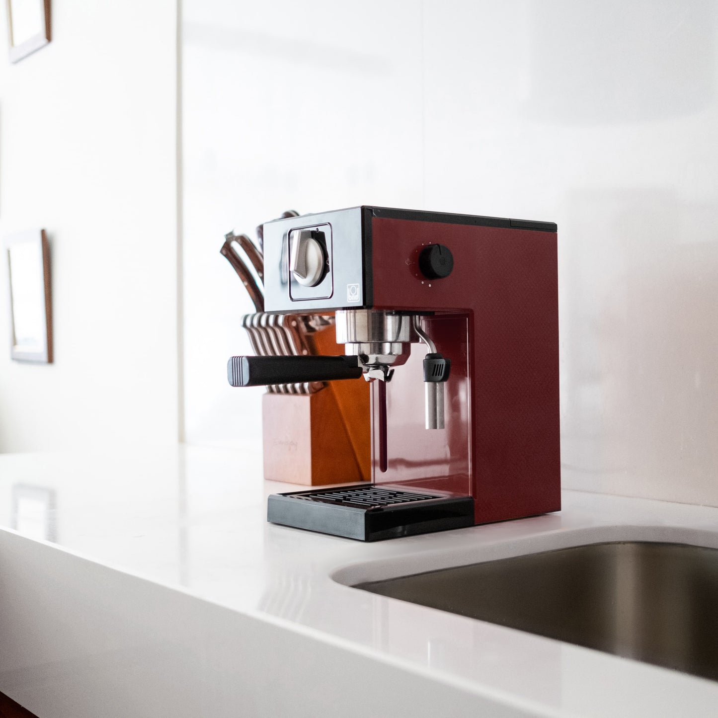 Cafetera Espresso Briel A1 Color Vino