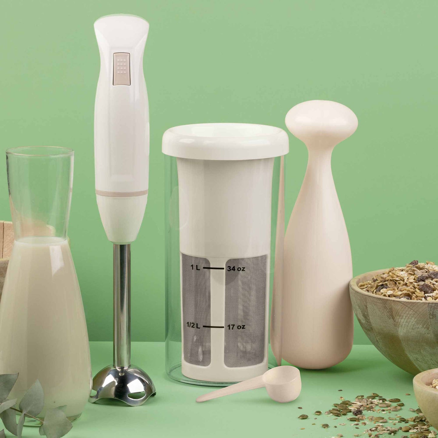 Milker, Prepara Tus Bebidas Vegetales (incluye Batidora)