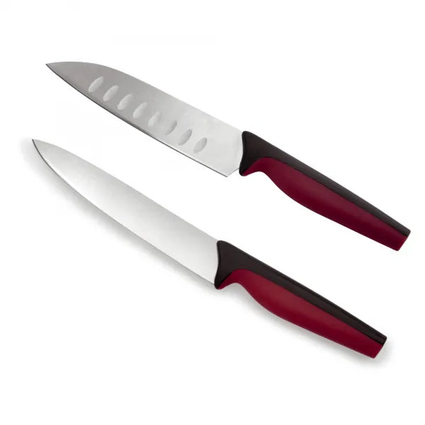 Set de 2 Cuchillos de Cocina Santoku