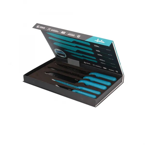 Set de 5 Cuchillos de Cocina con Estuche