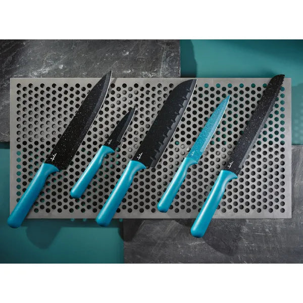 Set de 5 Cuchillos de Cocina con Estuche