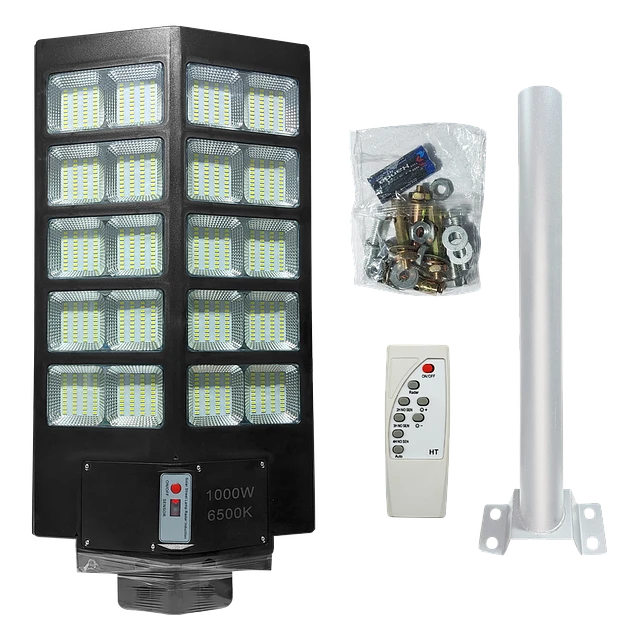 Foco Led de Exterior con Panel solar 1000W - 6500K - IP67 - Control Remoto