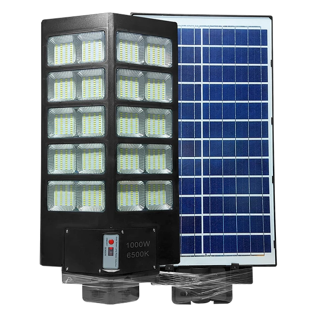 Foco Led de Exterior con Panel solar 1000W - 6500K - IP67 - Control Remoto