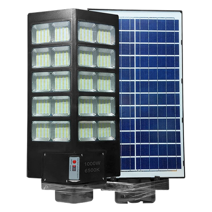 Foco Led de Exterior con Panel solar 1000W - 6500K - IP67 - Control Remoto