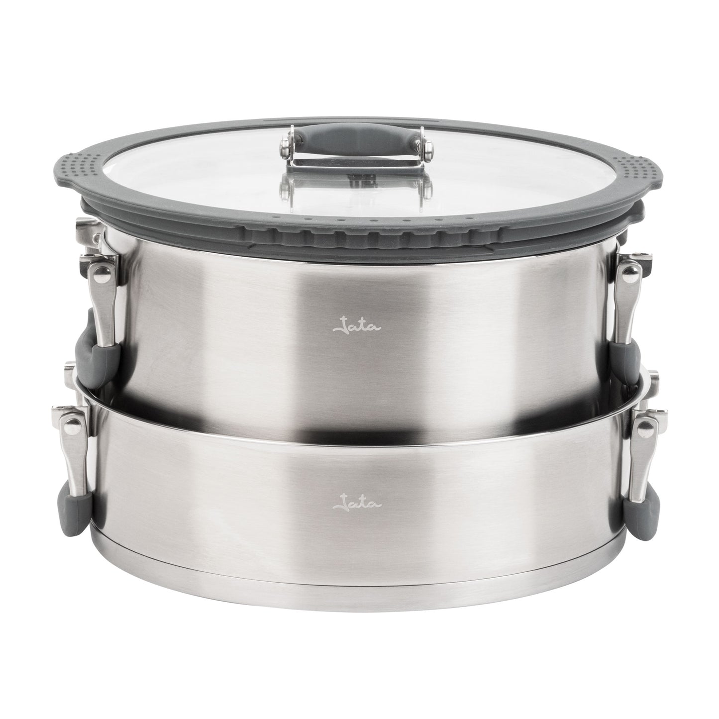 Batería de Cocina de Acero Inoxidable Apilable HBAT2552 - 6 Piezas marca Jata
