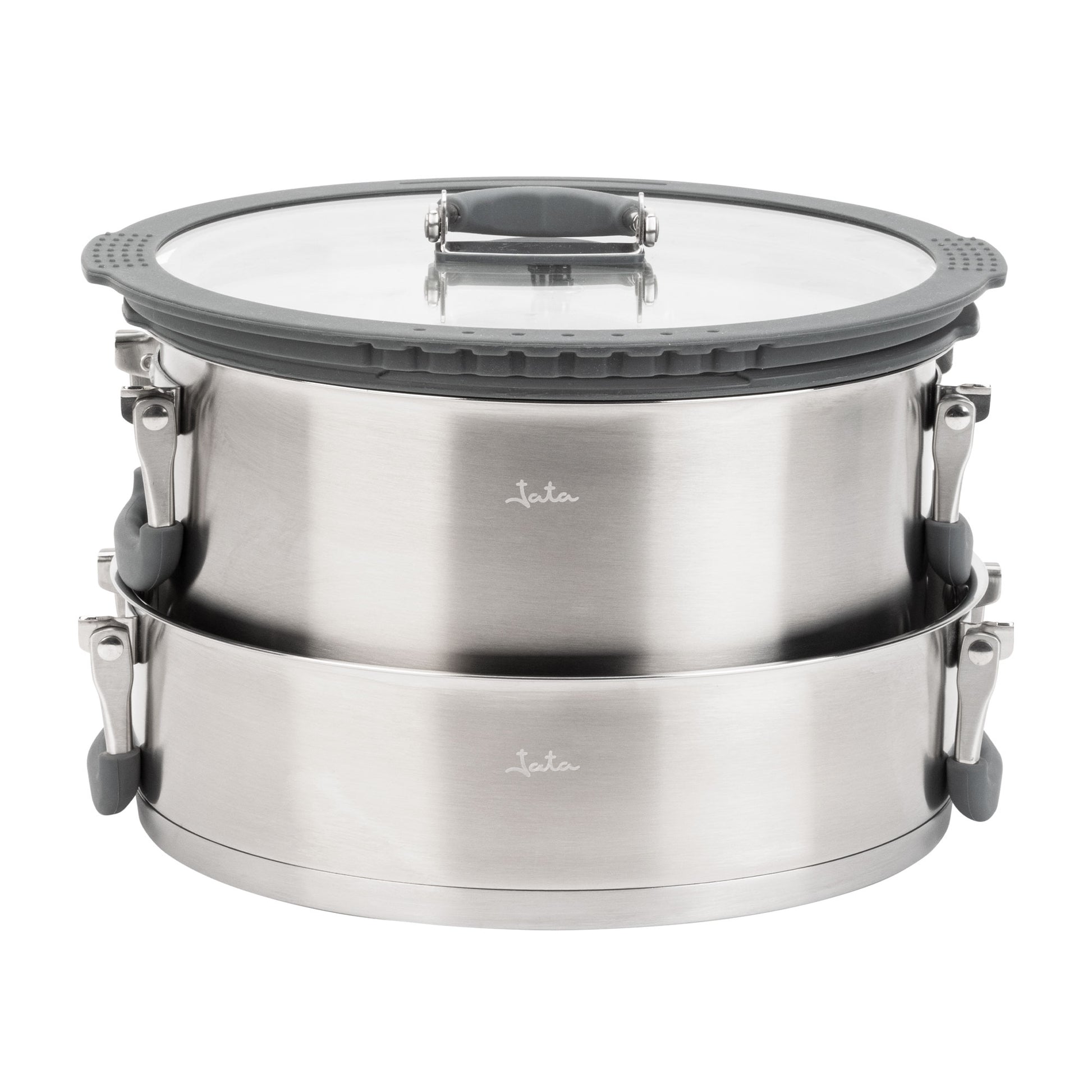 Batería de Cocina de Acero Inoxidable Apilable HBAT2552 - 6 Piezas marca Jata