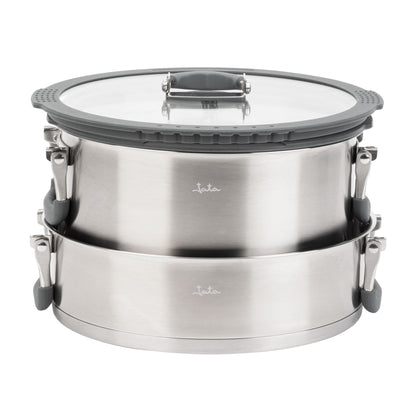 Batería de Cocina de Acero Inoxidable Apilable HBAT2552 - 6 Piezas marca Jata