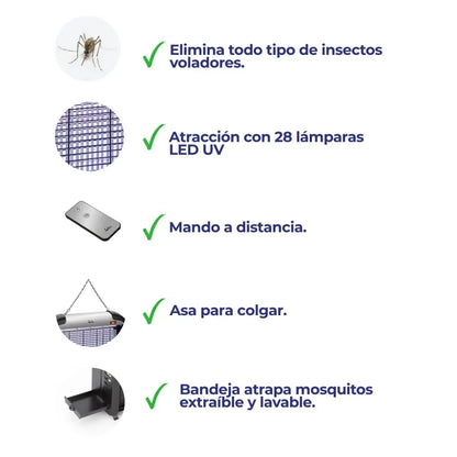 Anti Mosquitos Eléctrico Jata con Control Remoto - Total home Chile