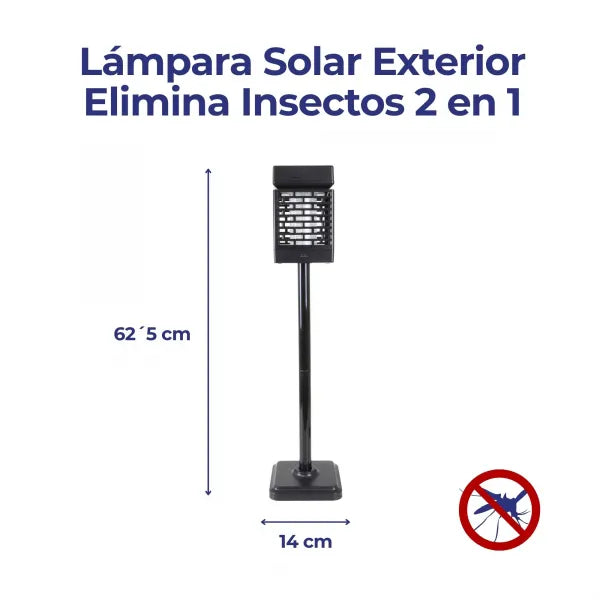 Antorcha Eléctrica Exterior 2 en 1 Elimina Insectos Jata