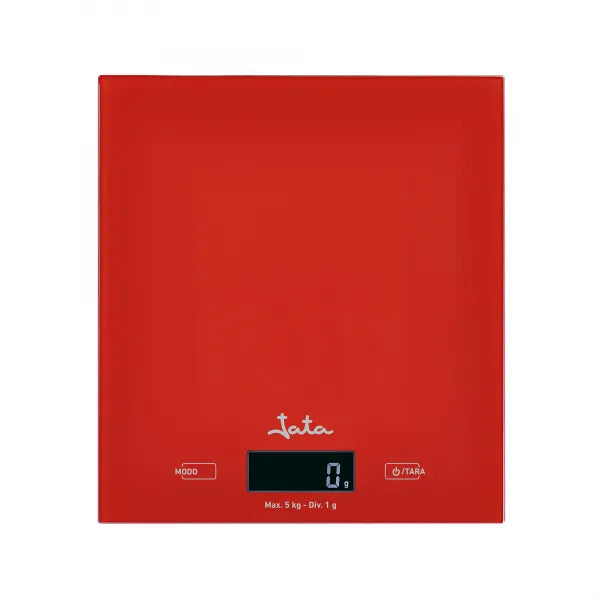 Balanza de Cocina Electrónica Roja Jata