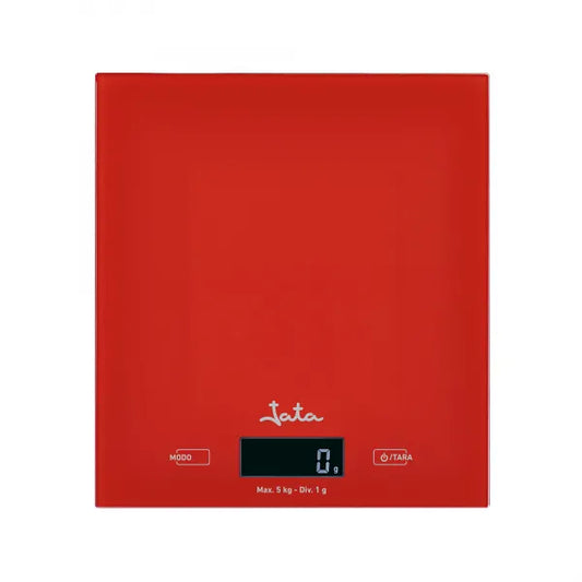 Balanza de Cocina Electrónica Roja Jata