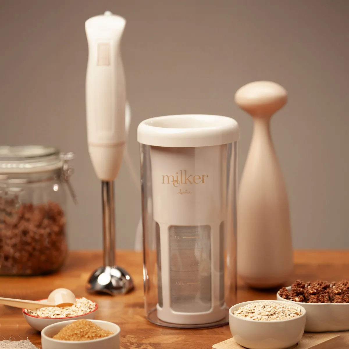 Máquina para hacer bebida vegetal en casa – Milker Jata con batidora - Total home Chile