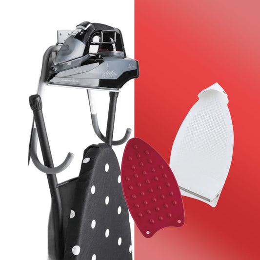 Pack 3 Accesorios para Planchado Jata | Organizador, Soporte de Silicona y Plancha Fácil
