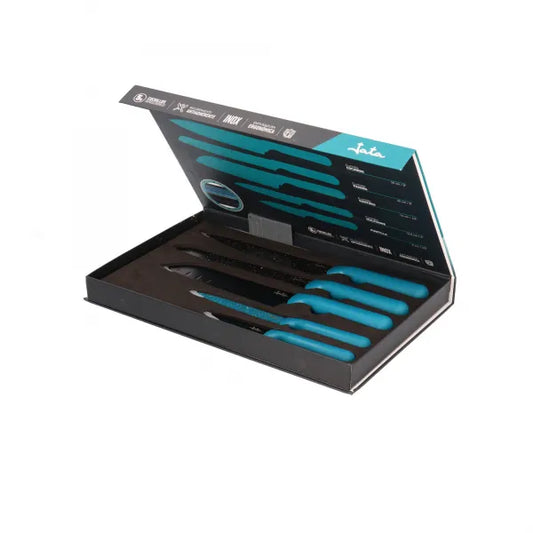 Set de 5 Cuchillos de Cocina con Estuche